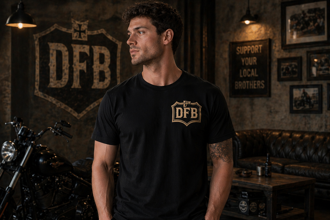 DFB X BLACK WALL STREET SHORT SLEEVE TEE
